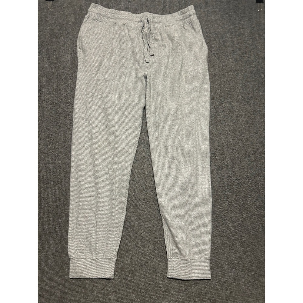 Faherty legend sweatpants mens gray drawstring size 2XL heather soft